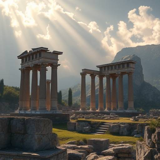 Podcast cover for 'History Uncovered' featuring ancient ruins